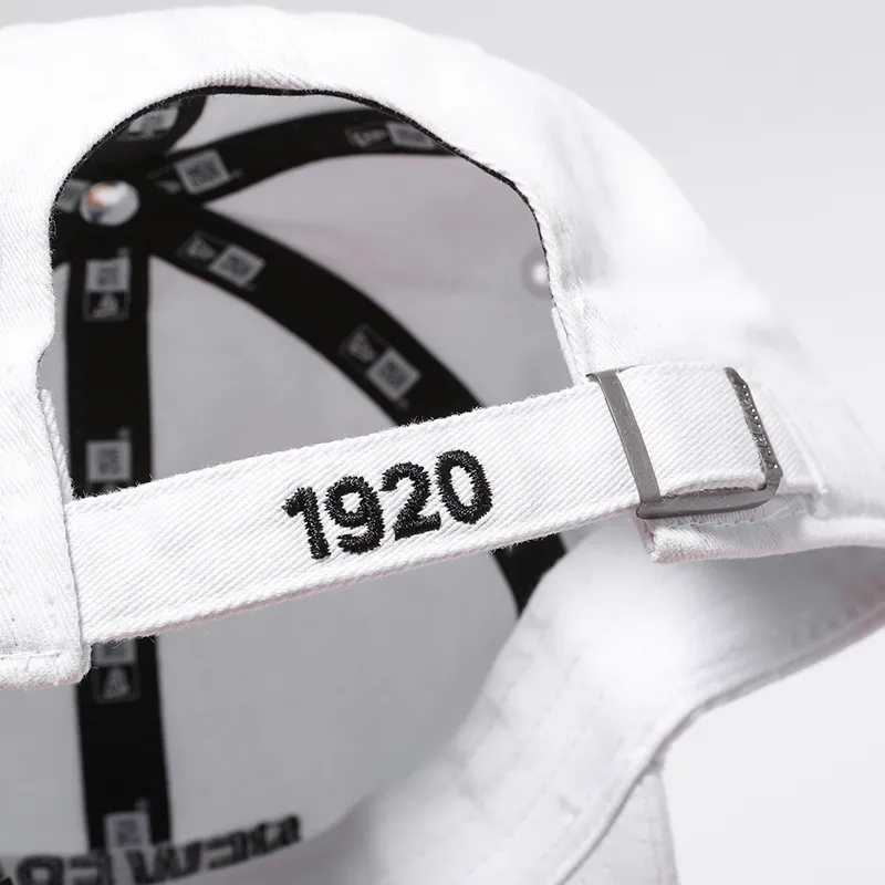 New Era Cotton Baseball Caps Unisex White-4