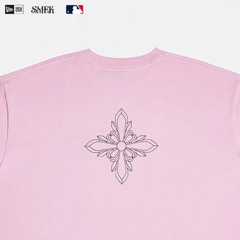 Smfk X New Era T Shirts Unisex Pink-5