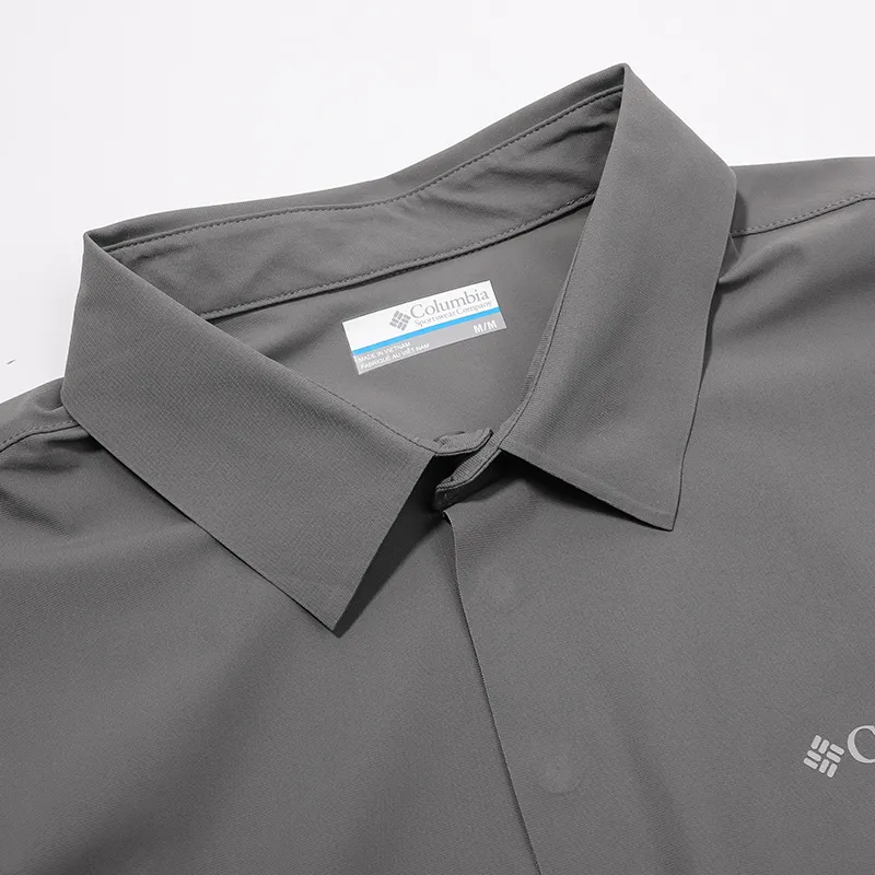 Columbia Polo Shirts Men Gray 023-4