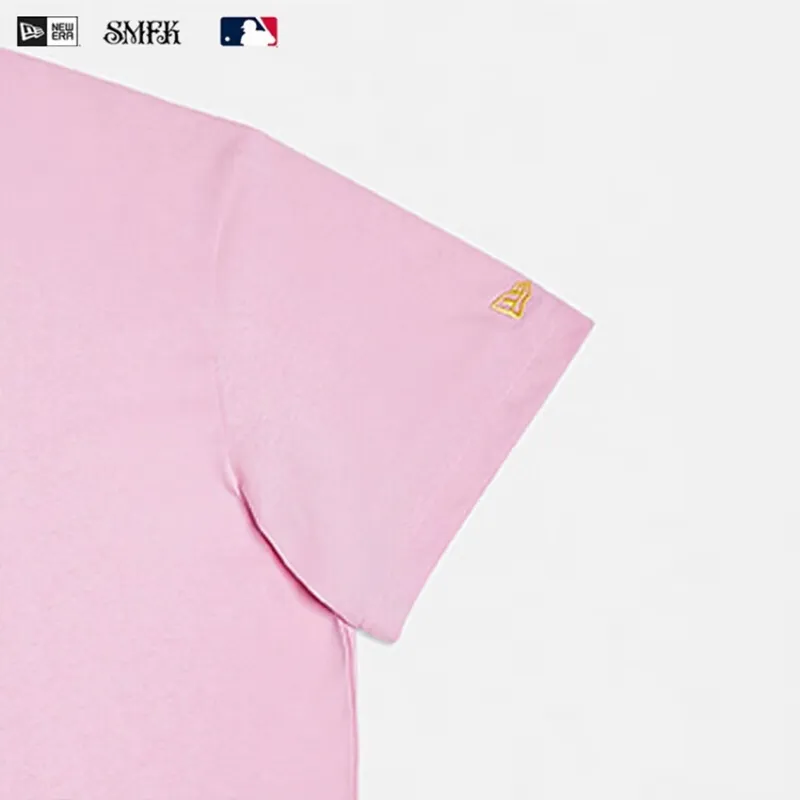 Smfk X New Era T Shirts Unisex Pink-4