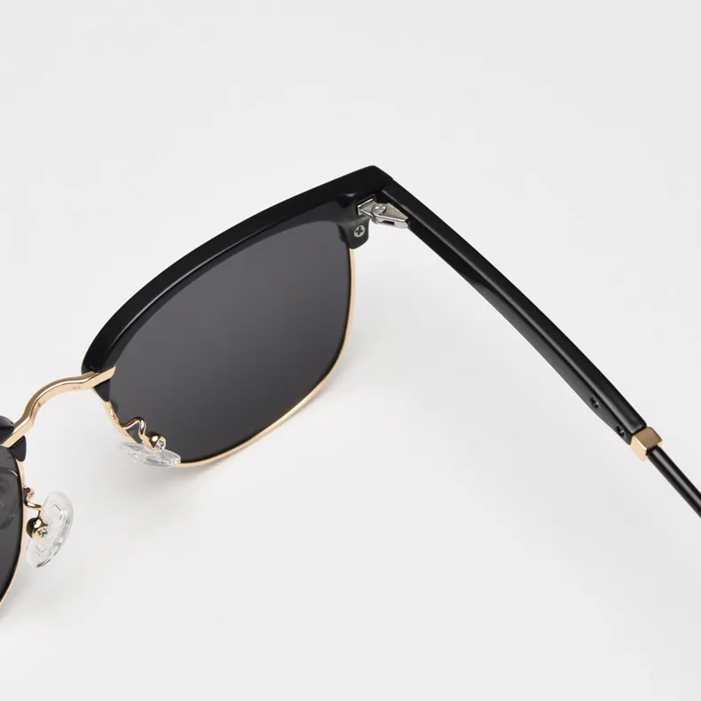AAJF Plate Frame Oval Sunglasses Unisex-5