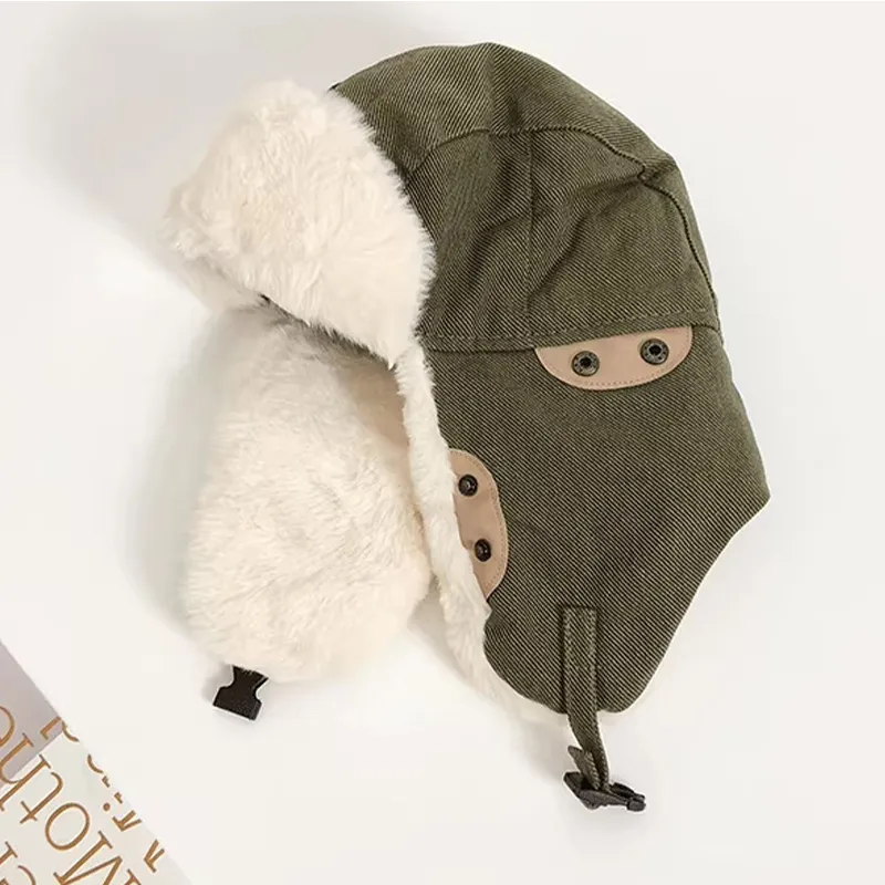 AAJF Cotton polyester Blend Trapper Hats Unisex-4