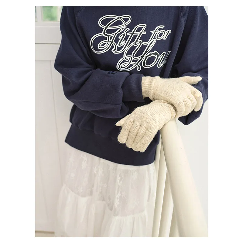 AAJF Wool Acrylic Knit Gloves Women's-13