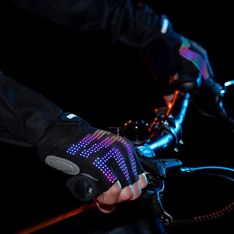 AAJF Stretch Mesh Mesh Fabric Gloves Unisex-4