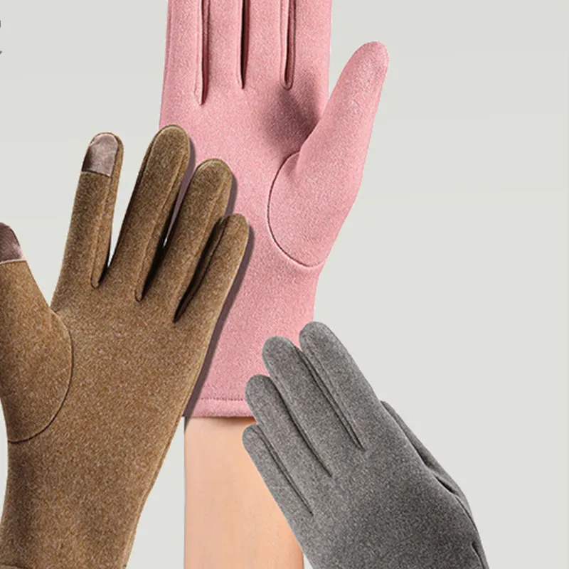 AAJF Polyester Knit Gloves Women's-3