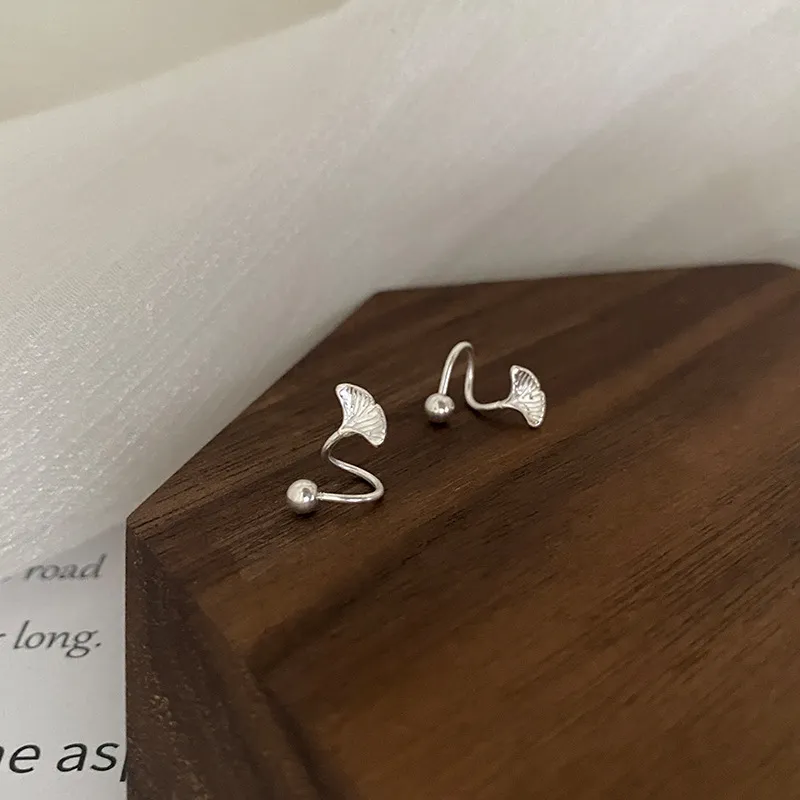 AAJF S999 Fine Silver Stud Earrings Women's-1