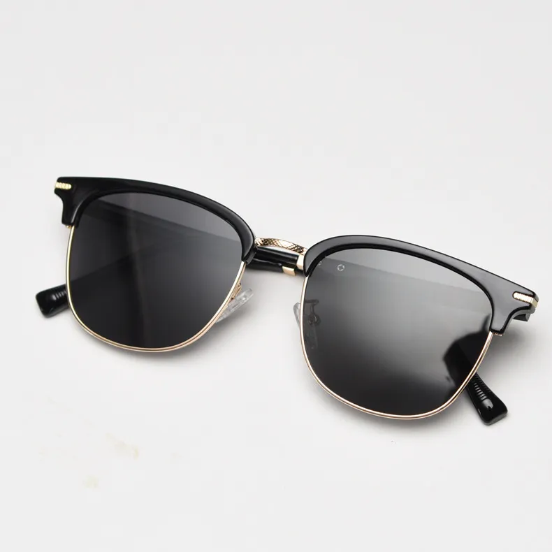 AAJF Plate Frame Oval Sunglasses Unisex-4
