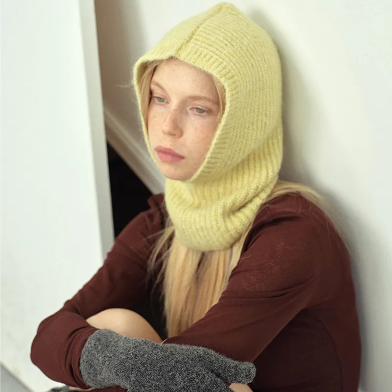 AAJF 6% Wool 6% Alpaca 46% Acrylic 20% Nylon 22% Polyester Beanies Women's-7