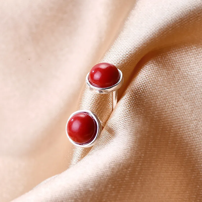 AAJF S925 Silver Stud Earrings Women's-3