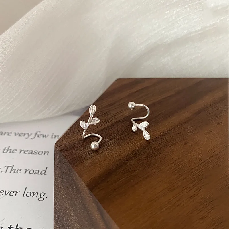 AAJF S999 Silver Stud Earrings Women's-1