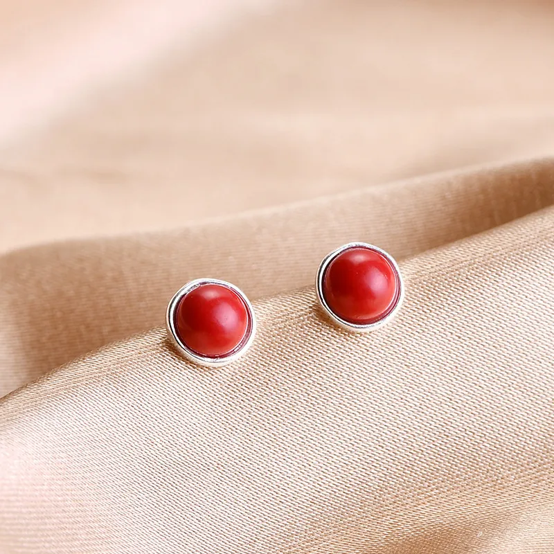 AAJF S925 Silver Stud Earrings Women's-2