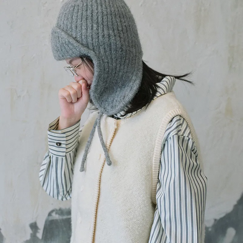 AAJF 6% Wool 6% Alpaca 46% Acrylic 20% Nylon 22% Polyester Beanies Unisex-1