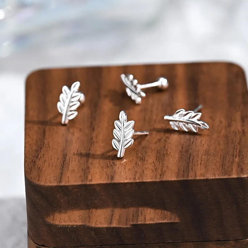 AAJF S999 Fine Silver Stud Earrings Women's-4