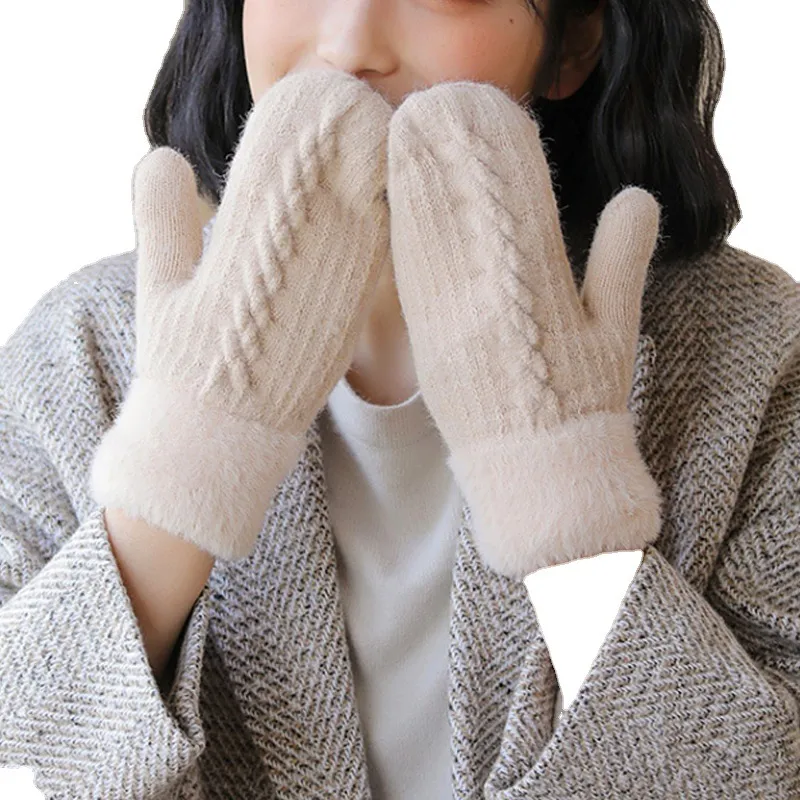 AAJF Polyester Knit Gloves Women's-5