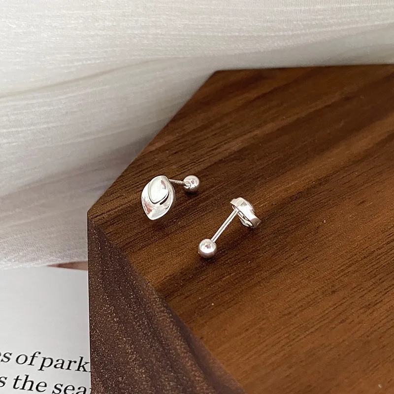 AAJF S999 Fine Silver Stud Earrings Women's-1
