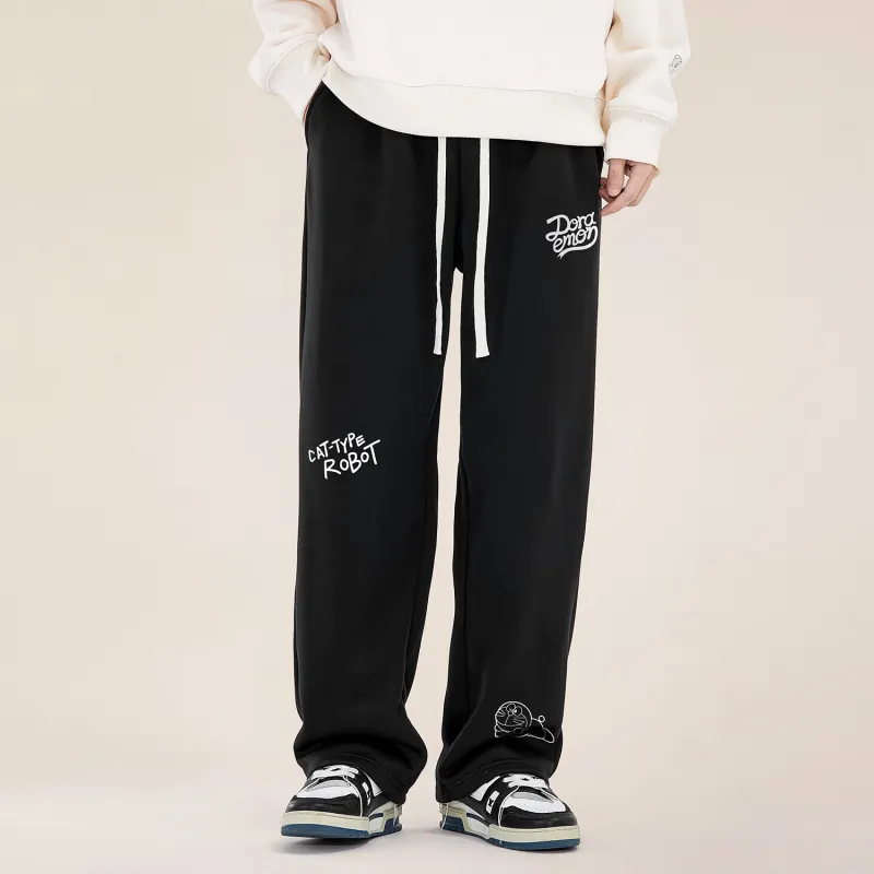 DoraemonA Casual Pants Regular Edition/Fleece Lined And Thickened Unisex-2