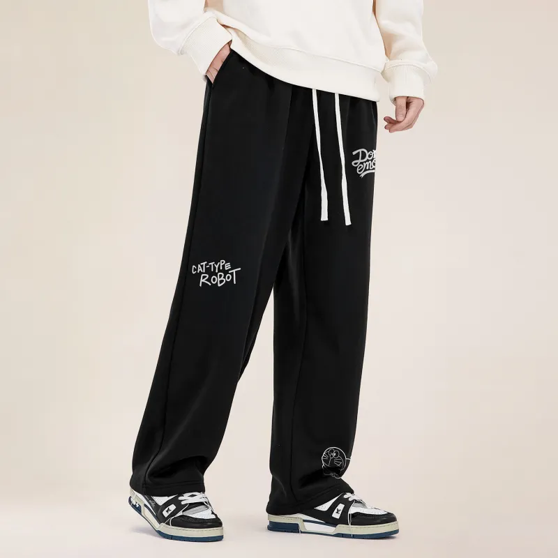 DoraemonA Casual Pants Regular Edition/Fleece Lined And Thickened Unisex-4