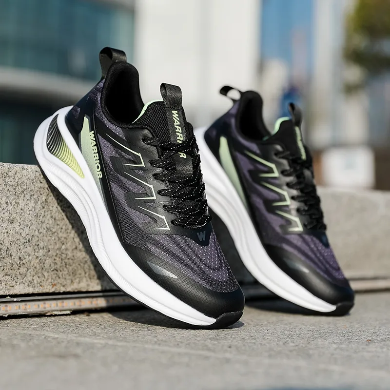 Warrior Lightweight Anti-Slip Sprint Running Shoes Men's-3