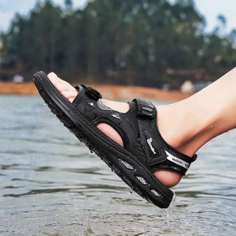 Warrior Beach Sandals Men's Black-7