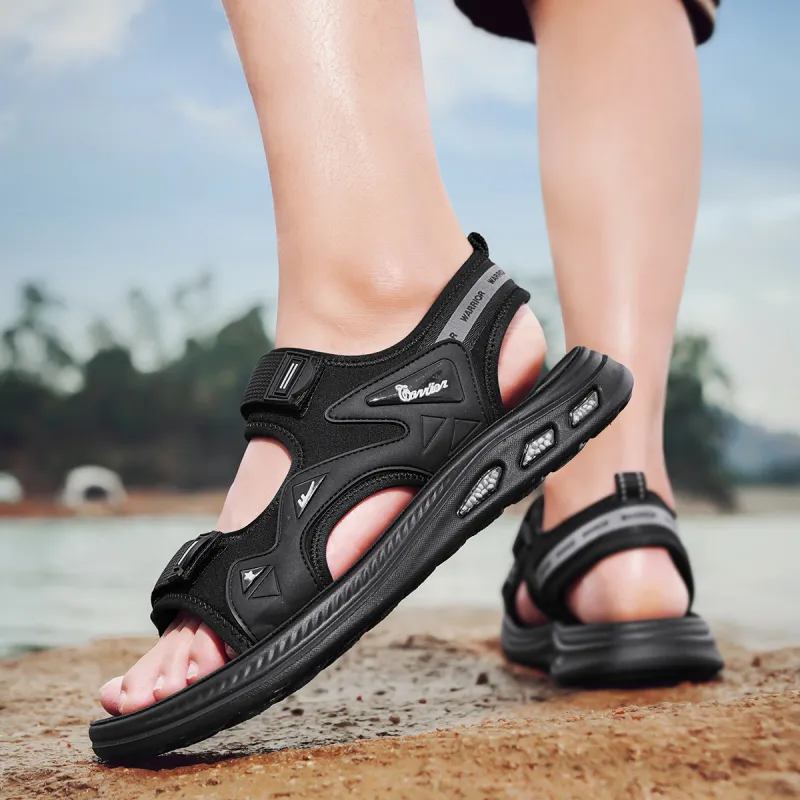 Warrior Beach Sandals Men's Black-5