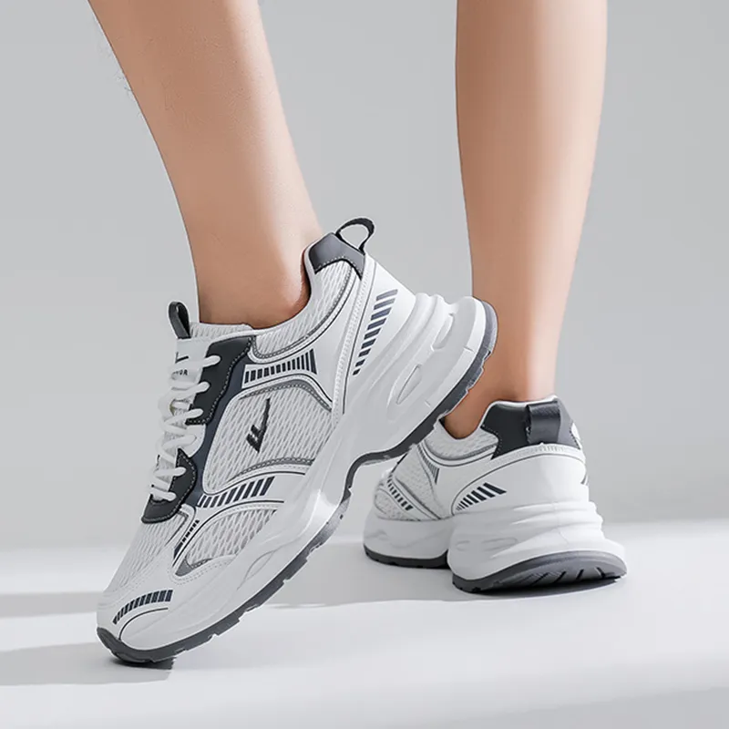 Warrior Platform Comfortable Anti-Slip And Wear-Resistant Breathable Height Increasing Low-Top Chunky Sneakers Men's-5