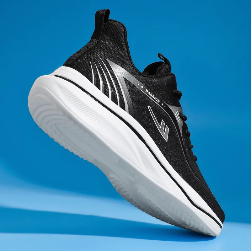Warrior Low-Top Running Shoes Men's Black-5