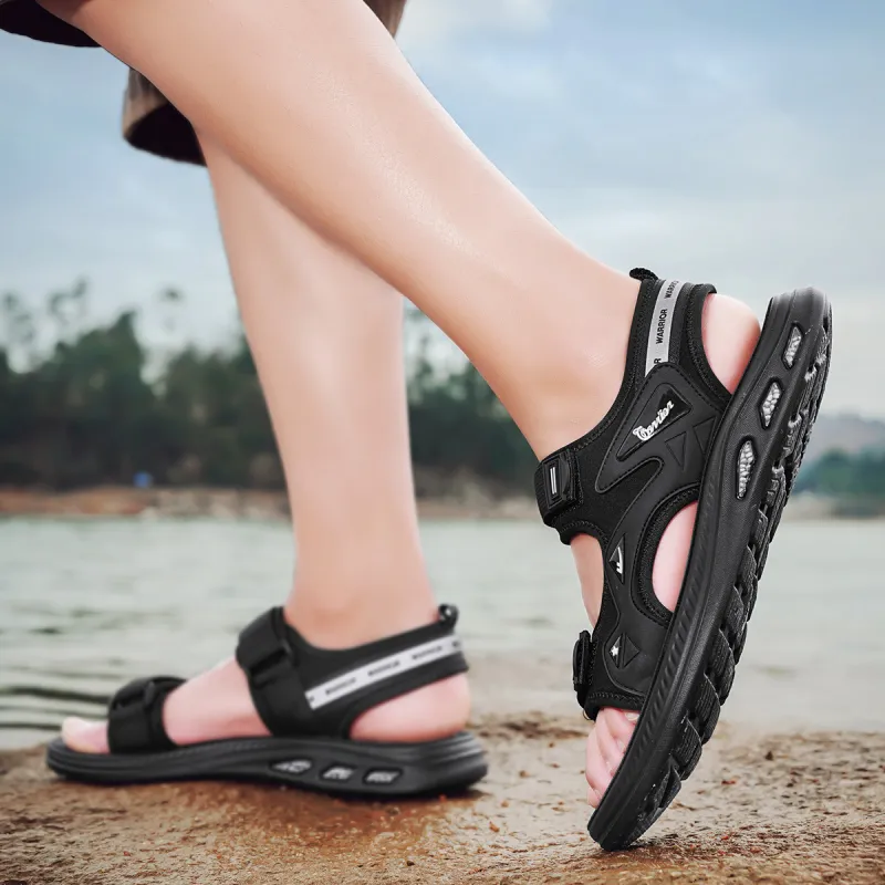 Warrior Beach Sandals Men's Black-6