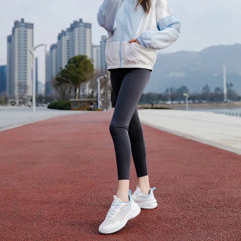 Warrior Cushioning Rebound Low Top Casual Running Shoes Women's White Blue-8