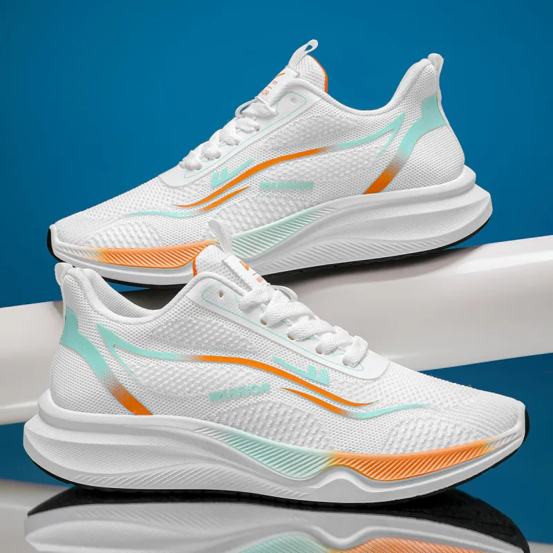 Warrior Low Top Running Shoes Men's White-5