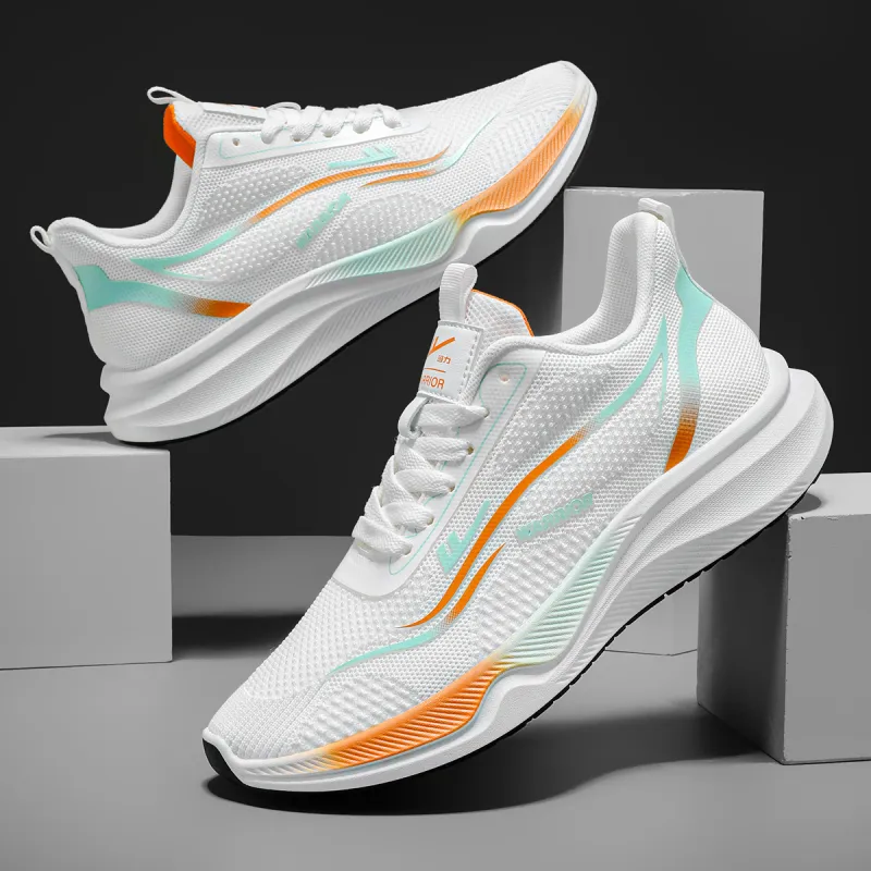 Warrior Low Top Running Shoes Men's White-4