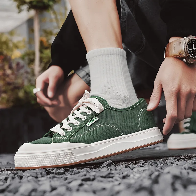 Warrior Slip Resistant And Breathable Low Top Canvas Shoes Unisex-20
