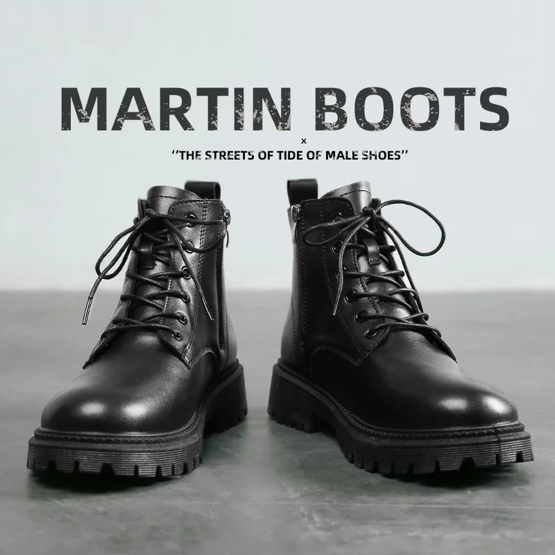 Warrior Short Martin Boot Men's Black-4