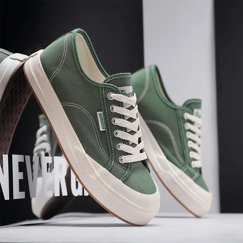 Warrior Slip Resistant And Breathable Low Top Canvas Shoes Unisex-19