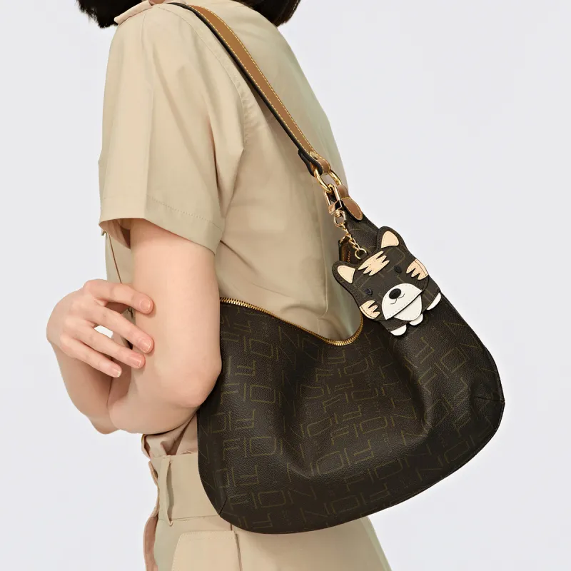 FION Shoulder Bags Coffee/Tea Brown-6