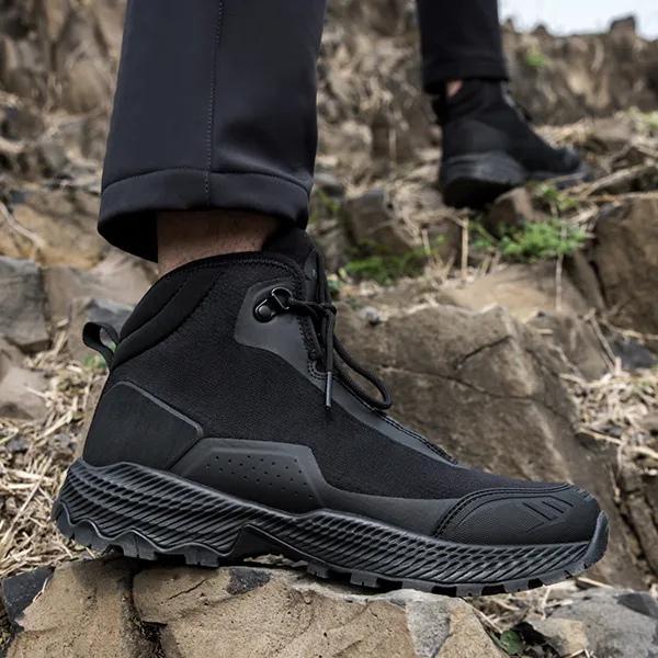 FFREE SOLDIER Slip Resistant, Abrasion Resistant, Waterproof Mid Top Outdoor Shoes Men's-2