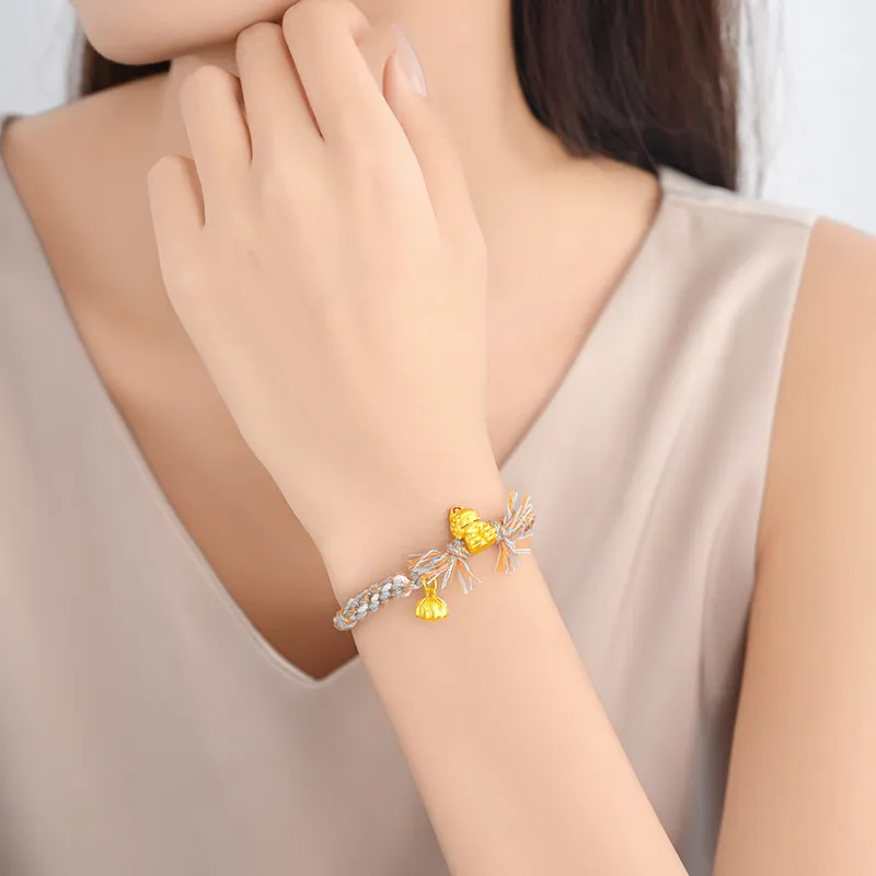 CHAOXIAOJIN Gold Bracelet Women's-3