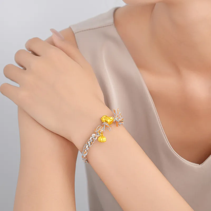 CHAOXIAOJIN Gold Bracelet Women's-4
