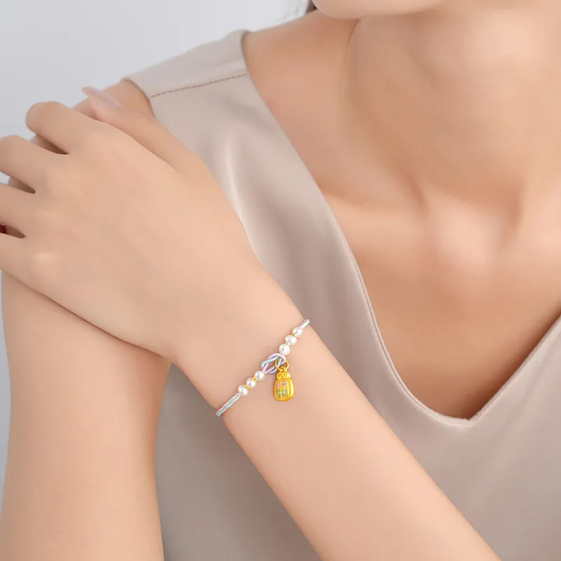 CHAOXIAOJIN Gold Bracelet Women's-4