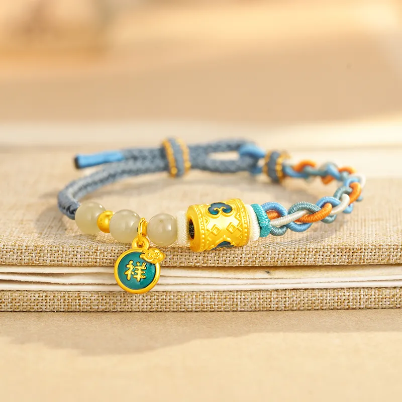 CHAOXIAOJIN Gold Bracelet Unisex-2