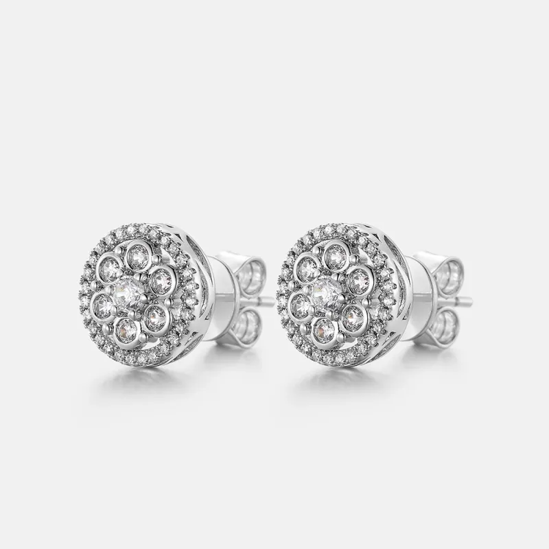 ICEGIANT 925 Sterling Silver Stud Earrings Unisex-6