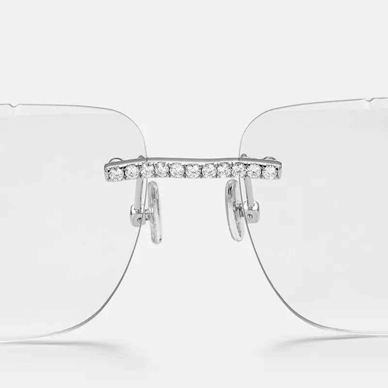 ICEGIANT 925 Sterling Silver Irregular Shape Sunglasses Unisex-5