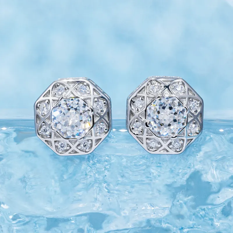 ICEGIANT S925 Silver Stud Earrings Unisex-5