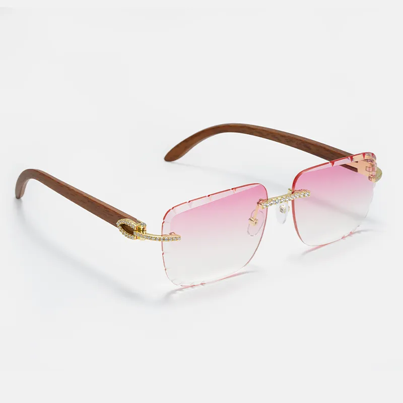 ICEGIANT 925 Sterling Silver Irregular Shape Sunglasses Unisex-24