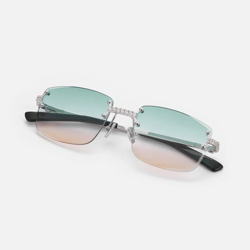ICEGIANT 925 Sterling Silver Square Sunglasses Unisex-3