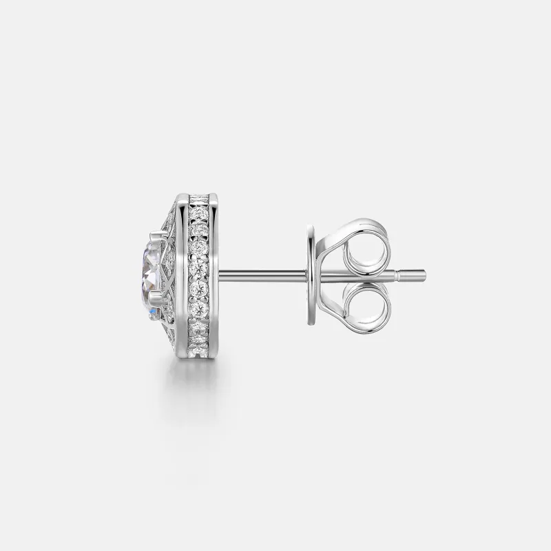 ICEGIANT S925 Silver Stud Earrings Unisex-1