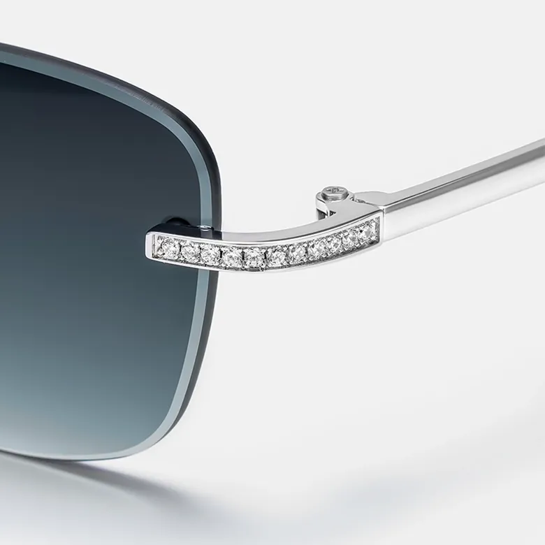 ICEGIANT 925 Sterling Silver Oval Sunglasses Unisex-2
