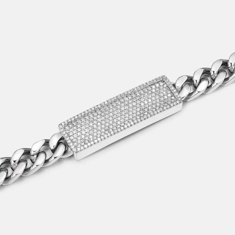 ICEGIANT Moissanite/S925 Silver/Titanium Steel Chain Bracelet Bracelets Men's-1