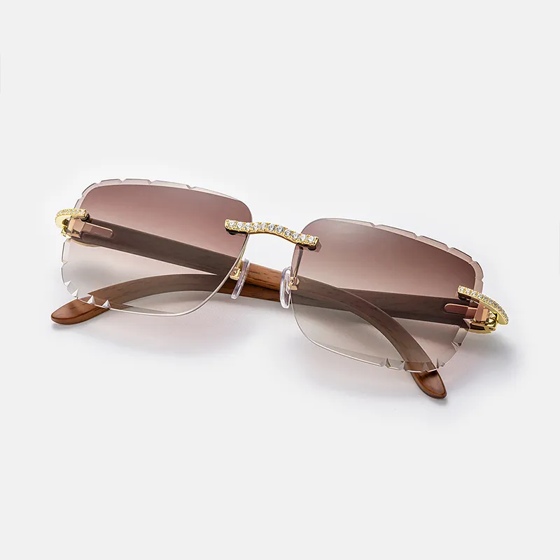 ICEGIANT 925 Sterling Silver Irregular Shape Sunglasses Unisex-14