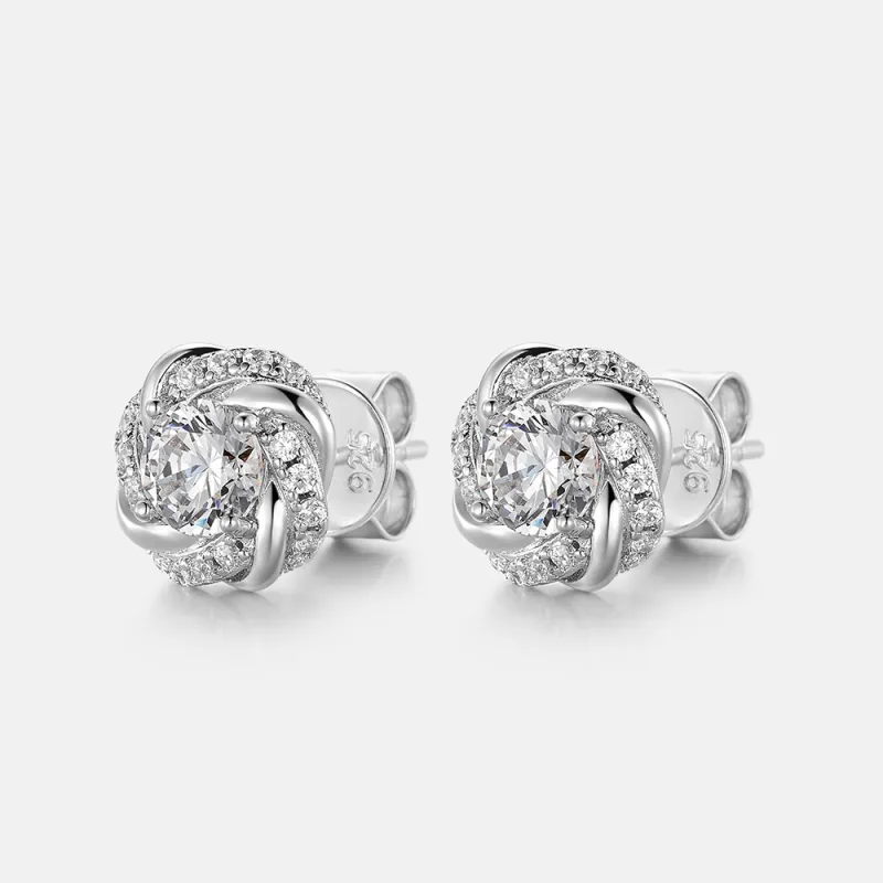 ICEGIANT 925 Sterling Silver Stud Earrings Women's-7
