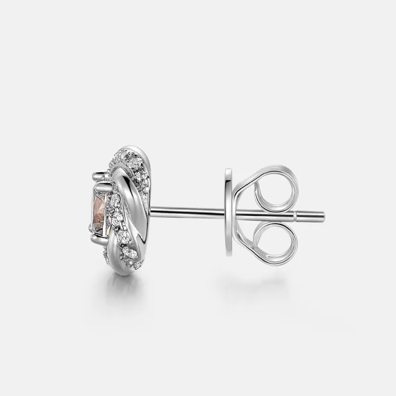 ICEGIANT 925 Sterling Silver Stud Earrings Women's-2